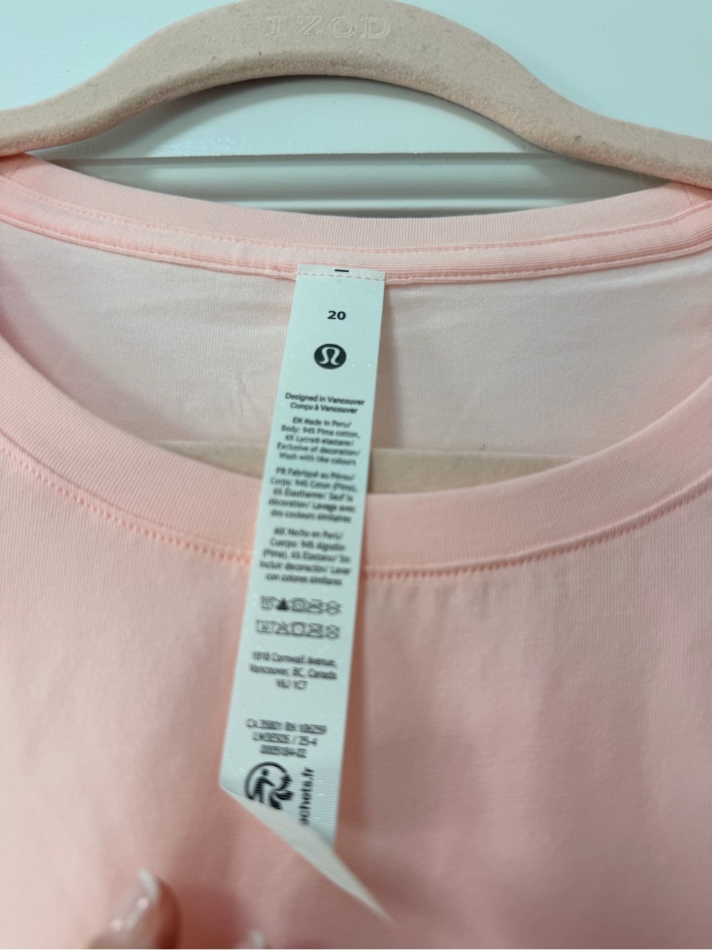 lululemon athletica Soft Blush Pink Crew Neck Long Sleeve Tee - Picture 2 of 5